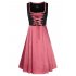  EU Direct  3PCS Women s Ruffle Floral Lace Beer Dress Traditional Dirndl Set for Oktoberfest Theme Party Cosplay