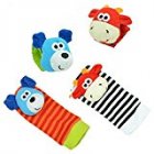  EU Direct  4 pcs Newest Baby Infant Soft Toy Wrist Rattles Hands Foots finders Developmental  2 different style  random delivery by lanlan