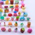 EU Direct  50Pcs Random Cartoon Character Doll of Fruit Family Action Figure Doll for Pretend Play