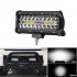  EU Direct  7 inch 400W LED Work Light Bar Flood Spot Beam Offroad 4WD SUV Driving Fog Lamp  black