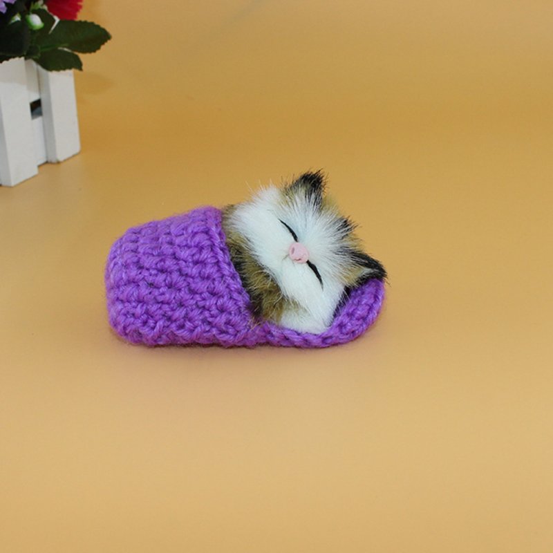[EU Direct] A cute kitten stuffed animal is called a doll cat purple