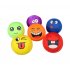  EU Direct  Baby Educational Toy Cute Facial Expression Squeeze Ball Assorted Color Soft EVA Foam Balls Set for Hand Wrist Finger Exercising