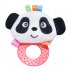  EU Direct  Baby Rattle Hand Bell Toys Plush Panda Bird Frog Dog Rattle Dolls Gifts for Infants White