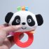  EU Direct  Baby Rattle Hand Bell Toys Plush Panda Bird Frog Dog Rattle Dolls Gifts for Infants White