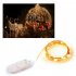  EU Direct  Battery String Lights Silver Wire Battery Operated Indoor Led String Light for Decorative Christmas  Wedding  Parties 6 5ft 20LEDs Warm White CR2032