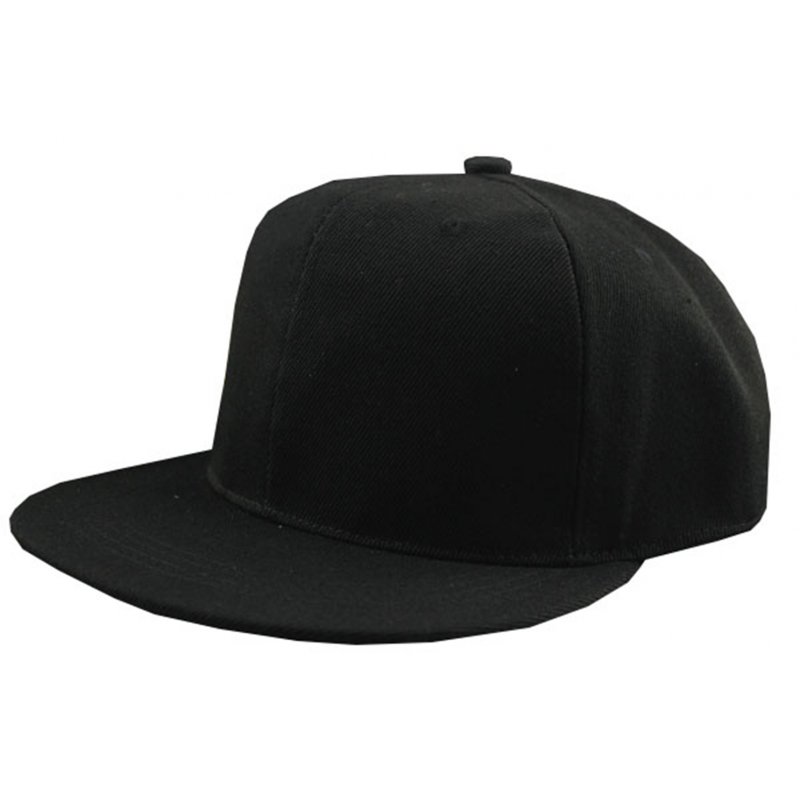 [EU Direct] Blank Plain Solid Color Adjustable Snapback Hats Caps Unisex Hip-Hop Baseball Cap Hat