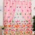  EU Direct  Butterfly Print Window Sheer Curtain Panels For Living Room Bedroom