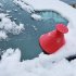  EU Direct  Car Windshield Ice Scraper Tool Cone Shaped Outdoor Round Funnel Remover Snow black