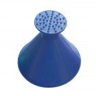  EU Direct  Car Windshield Ice Scraper Tool Cone Shaped Outdoor Round Funnel Remover Snow blue