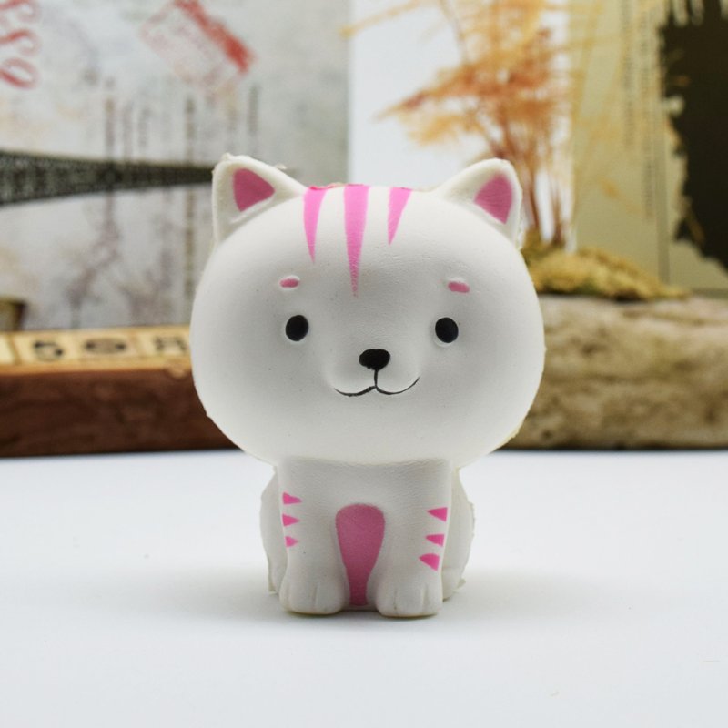 [EU Direct] Cartoon Cat Squishy Slow Rising Phone Straps Cute Kitten Soft Squeeze Bread Charms Scented Kids Toy