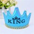  EU Direct  Children Adult Button Batteries Operated LED Light  Happy Birthday Crown Hat For Birthday Party Holiday Rose Red