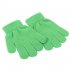  EU Direct  Children Girl Boy Toddler Warm Solid Color Winter Spring Knit Magic Gloves For 3 13 Years Green