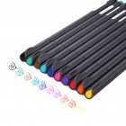  EU Direct  Color Pen Set 0 38 mm Fine Line Drawing Pens Perfect for Coloring Book and Bullet Journal Art Projects 10 Vibrant Colors Ink Pens