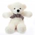  EU Direct  Cuddly Stuffed Plush Teddy Bear Toy Animal Doll White 60CM