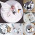  EU Direct  Cute Cartoon Baby Crawling Pad Round Child Play Game Mat Children Developing Carpet Toys giraffe