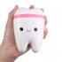  EU Direct  Cute Slow Rising Cartoon Tooth Toys Soft Squishy Pendant Toy Stress Anxiety Reducer Creative PU Vent Toy Pink
