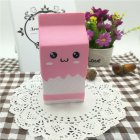 [EU Direct] Cute Slow Rising Milk Bag Toys Soft Squishy Milk Box Stress Anxiety Reducer Creative PU Vent Toy  Pink_5.5*12cm