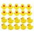  EU Direct  DSstyle 20pcs Yellow Duck for Baby Bath Tub Bathing Rubber Squeaky Toys