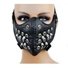 [EU Direct] Dysfunctional Doll Black Spike Motorcycle Face Mask Protective Paint Ball Gear