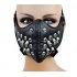  EU Direct  Dysfunctional Doll Black Spike Motorcycle Face Mask Protective Paint Ball Gear