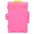  EU Direct  E TING Pink Plastic 3D Travel Train Suitcase Luggage doll Decor Gift