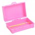  EU Direct  E TING Pink Plastic 3D Travel Train Suitcase Luggage doll Decor Gift