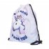  EU Direct  Fashion 3D Printing Unicorn Drawstring Backpack Travel Gym Shoulder Bags