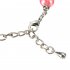  EU Direct  Fashion Pet Puppy Dog Cat Piggy Pearl Necklace Pendant Pet Accessories Dogs Cats Collar Pink S