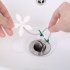  EU Direct  Flower Shower Drain Drain Hair Catcher Stopper Clog Kitchen Sink Strainer Bathroom Cleaning Protector Filter Strap Pipe Hook