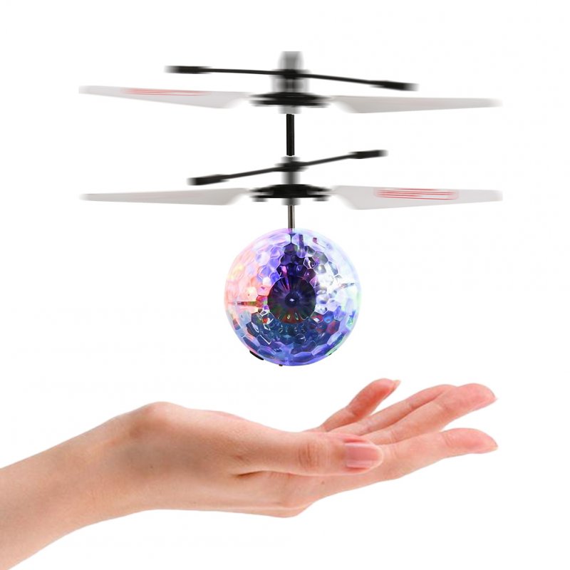 EU Flying Balls for Kids Hand Induced Flight, RC Transparent Flying Ball Drone Helicopter for Kids/Teenager with Remote Controller