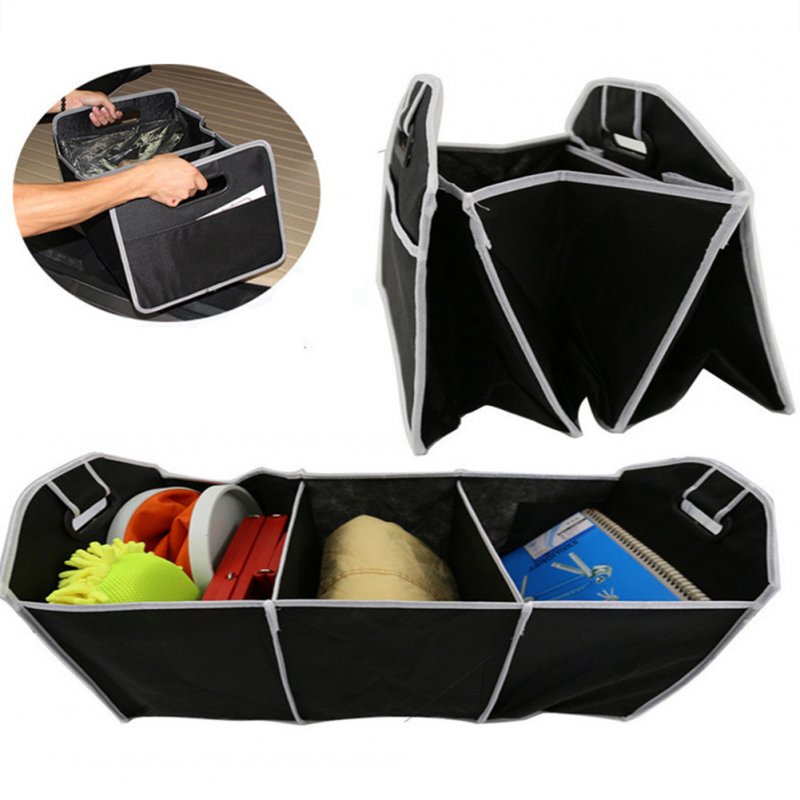 Wholesale [EU Direct] Foldable Car Trunk Organizer Bag Portable Multi  Compartment Truck Van SUV Storage Basket Auto Tools Organiser From China