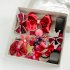  EU Direct  Girls Sweet Bow Hair Clips Hairbands Ponytail Holder Elastics Hair Accessories Kit Set Red