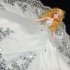  EU Direct  Gorgeous Sequined Wedding Bridal Dress Princess Gown Evening Party Dress for Dolls Clothes Outfit for 12  Doll