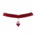 EU Direct  Halloween Ornaments Short Velvet Necklace Creative COS Blood Red Bottle Pendant Red