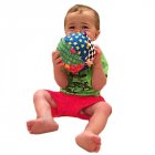  EU Direct  Hand Grasp Bell Cloth Ball Toys Gift for Kids Baby Infant Colorful Soft