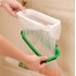  EU Direct  Hanging Trash Garbage Bag Holder for Kitchen Cupboard Green and White