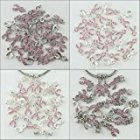  EU Direct  Hot 1x Pink Crystal Ribbon Breast Cancer Awareness Findings Loose Charm Bead Material Platinum Plated Hole Size  5mm  Purchase Quantity one piece on