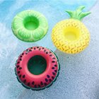 [EU Direct] Inflatable Pool Float Drink Holder Watermelon Lemon Pineapple Shape Cup Holder for Kids Bath Pool Parties