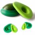  EU Direct  Kitchen Food Reusable Silicone Avocado Savers Keep Fresh 2pcs Covers Fresh Set Green 14   10green
