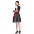  EU Direct  Kojooin Women s Oktoberfest Plaid Mesh Stitching Embroidery A Line Formal Dresses Suit