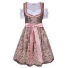 EU Kojooin Women's Cold Shoulder Sexy Lace Floral Tie Layered A Line Dress Suit