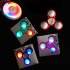 EU Direct  LED Light Fidget Spinner Plastic Finger Tri Spinner Stress Anxiety Reducer Decompression Toys for All Ages Random Color Multicolor