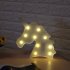  EU Direct  LED Unicorn Night Light Decorative 3D Marquee Sign Light for Bedroom Kids Room Pink Pink beast head