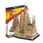 [EU Direct] LanLan Sagrada Family Church with Book, 194 Piece 3D Jigsaw Puzzle Made by 3D-Puzzle