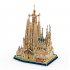  EU Direct  LanLan Sagrada Family Church with Book  194 Piece 3D Jigsaw Puzzle Made by 3D Puzzle