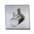  EU Direct  Lingstar SUS 304 Stainless Steel 3M Self Adhesive Bathroom Kitchen Towel Hanger Rack Wall Mount Brushed Finish  1 Hook 