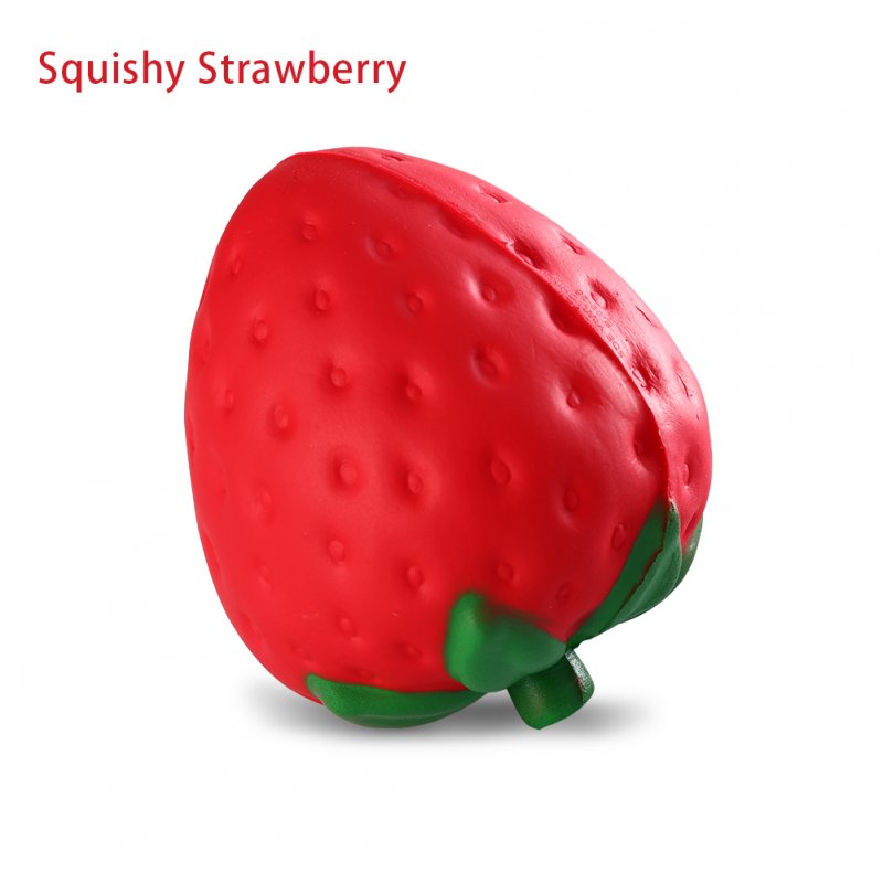 [EU Direct] Lovely Soft PU Strawberry Toy Slow Rising Vent Toy Mobile Chain Pendant Home Decoration