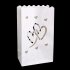  EU Direct  Luminary Paper Lantern Candle Bag Flame Retardant Paper Bag for Party Double Heart 10pcs set