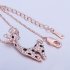  EU Direct  MR TIE 18K Rose Gold Plated Cute Animal Pendant Neck Chain Necklace Valentine s Day Gift