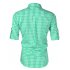  EU Direct  Men s Oktoberfest Costumes Long Sleeve Shirt Fashion Plaid Front Pocket Classical Shirt Tops